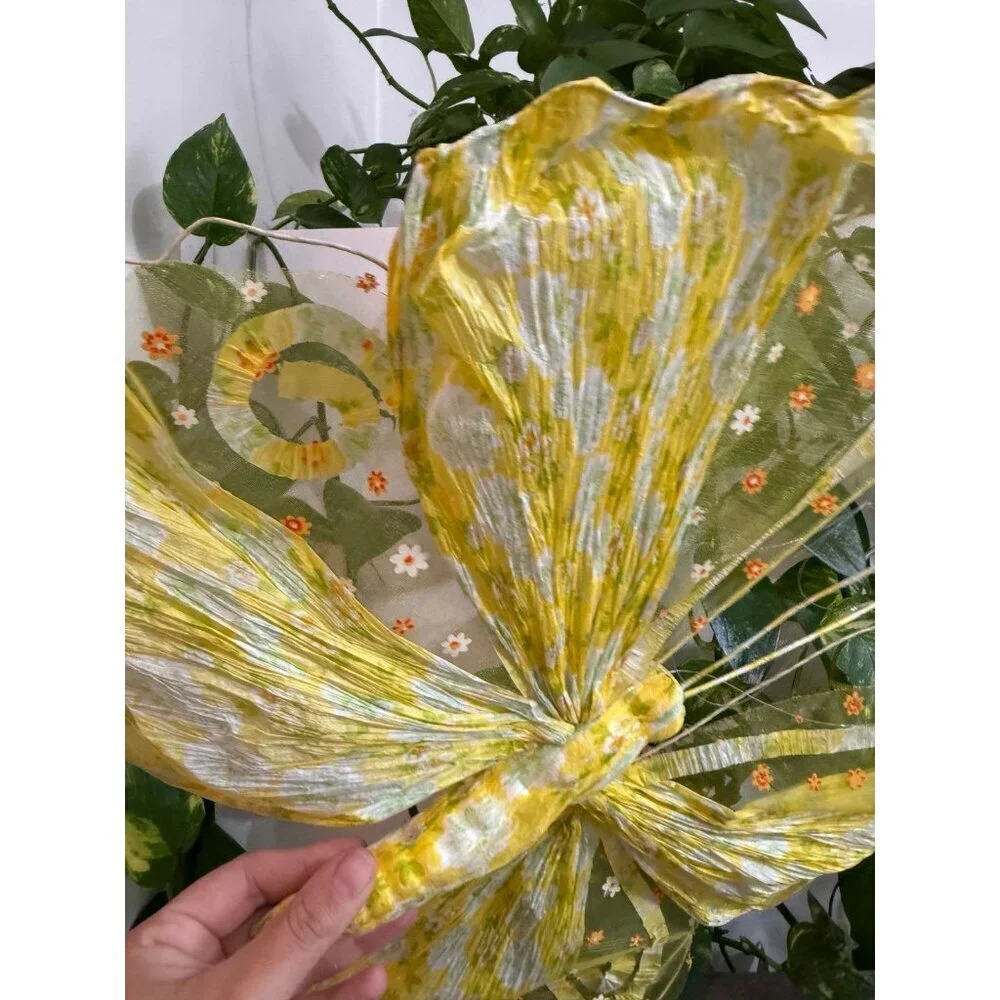 Yellow butterfly made home decor